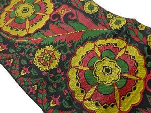 華紋に花唐草模様織出し名古屋帯